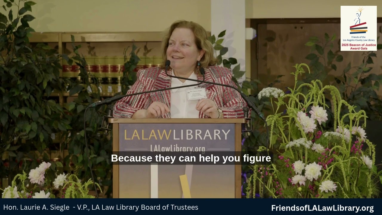 Hon.  Laura A. Seigle, V.P. LA Law Library Board of Trustees